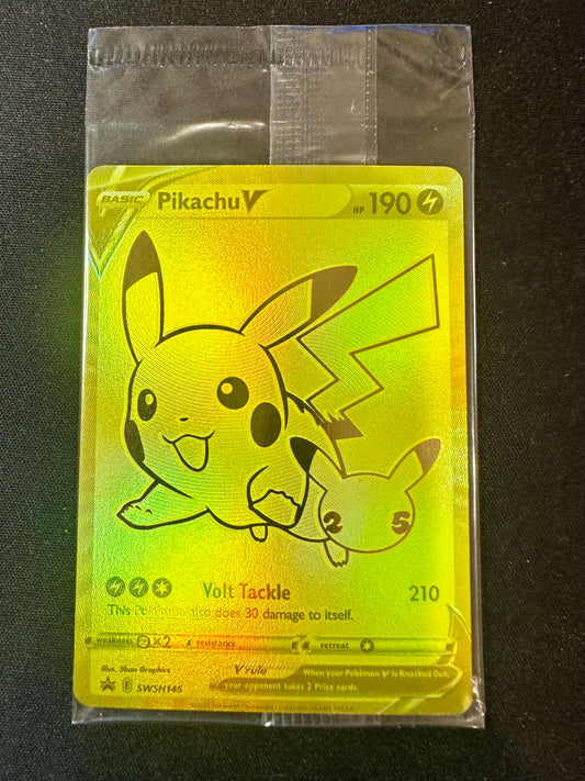 Pikachu V SWSH145 SEALED SWSH Celebrations Promo Pokemon [NM] (2)