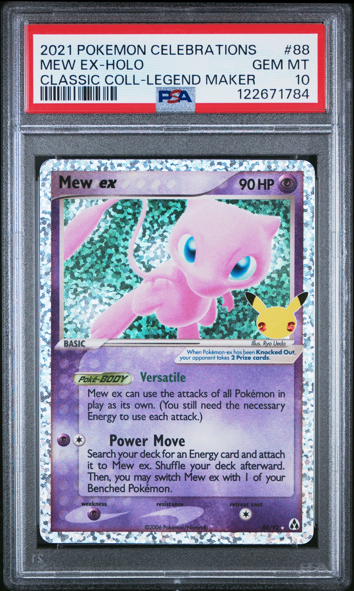 PSA 10 - Mew ex 88/92 SWSH Celebrations Classic Collection - Pokemon