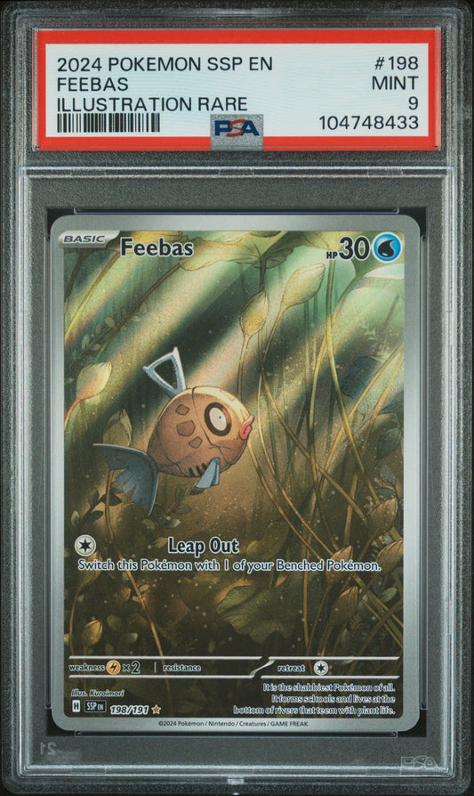 PSA 9 - Feebas IR 198/191 SV Surging Sparks - Pokemon