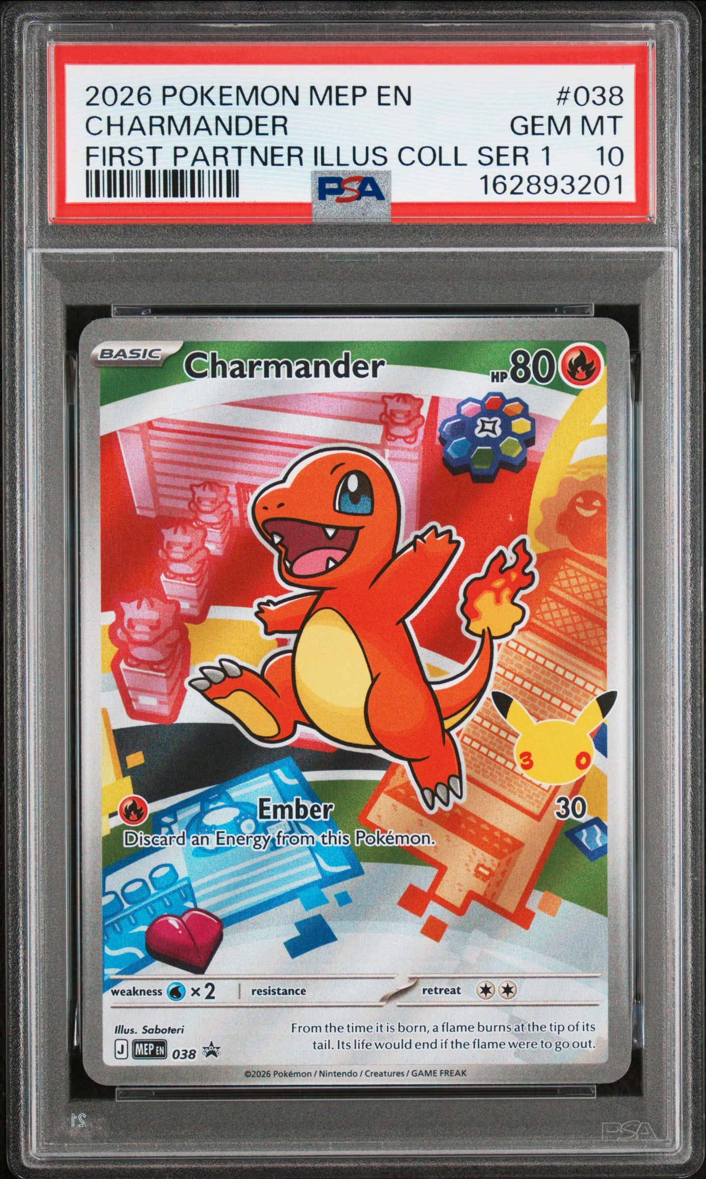 PSA 10 - Bulbasaur Charmander Squirtle [SEQ] First Partner Collection x200 - Pokemon
