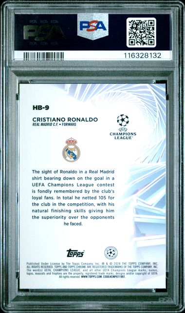 PSA 9 - Ronaldo Topps Chrome Hobby Masters 23-24 HB9 - Football