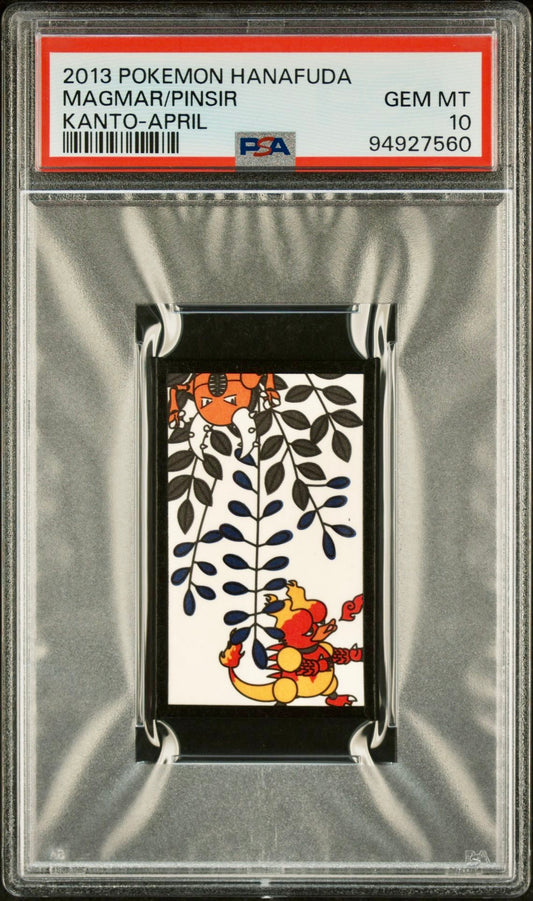 PSA 10 - Magma/Pinsir 2013 Hanafuda Kanto April - Pokemon