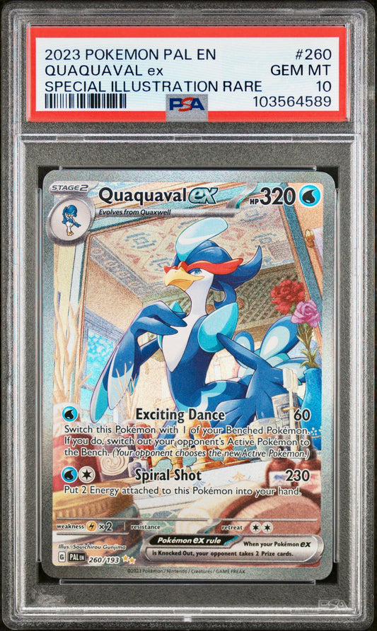 PSA 10 - Quaquaval ex 260/193 SV Paldea Evolved - Pokemon
