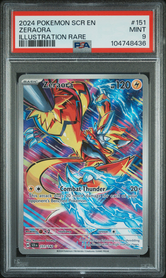 PSA 9 - Zeraora IR 151/142 SV Stellar Crown - Pokemon