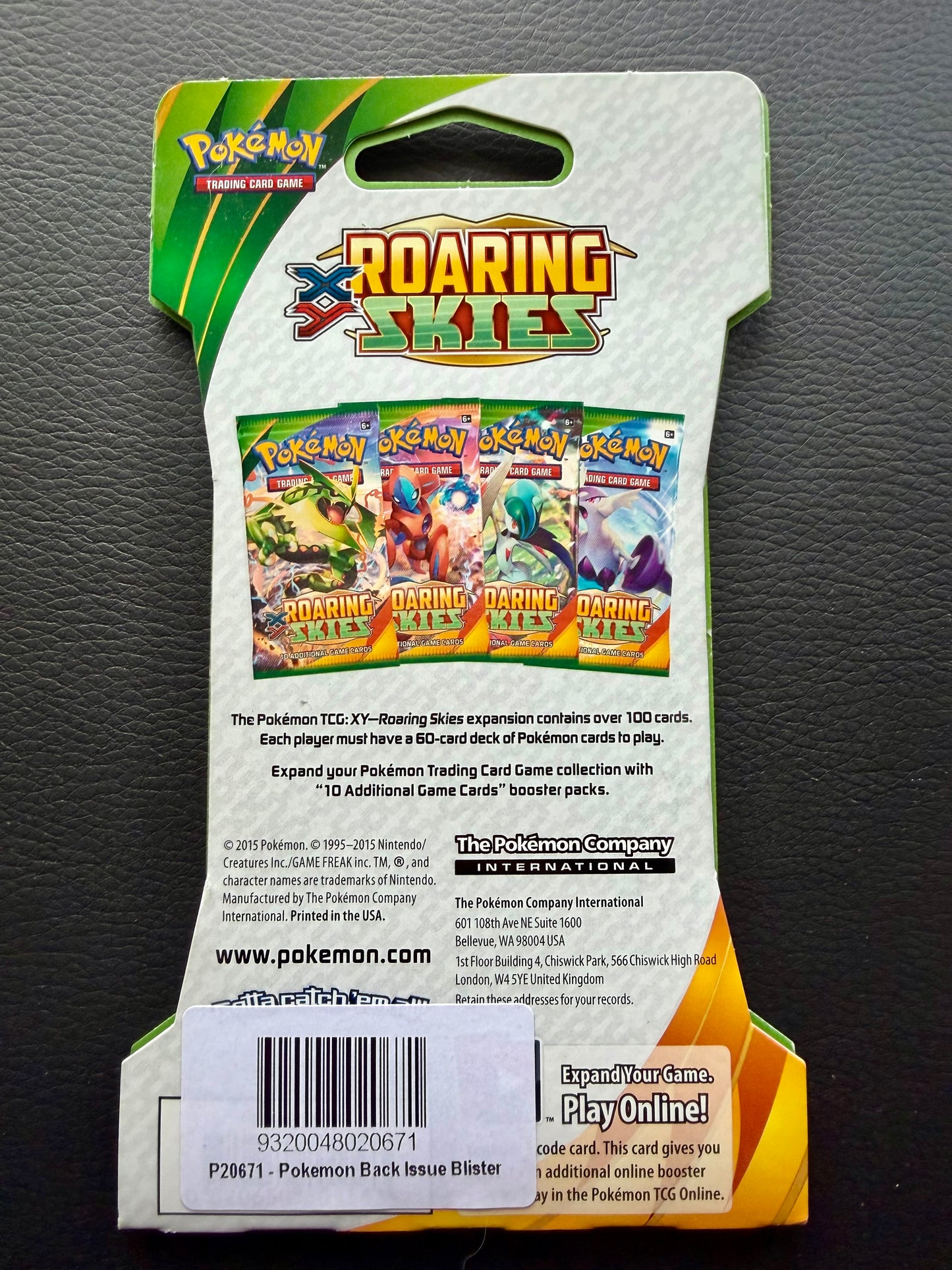 Pokemon TCG: XY Roaring Skies Sleeved Booster (1 x M Rayquaza) [JEC] - Sealed