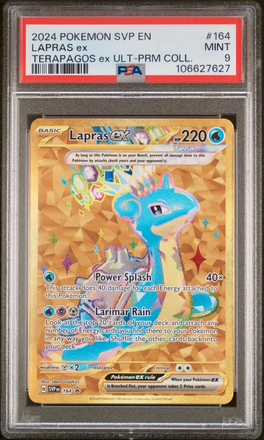 PSA 9 - Lapras ex SVP164 Terapagos UPC Promo - Pokemon