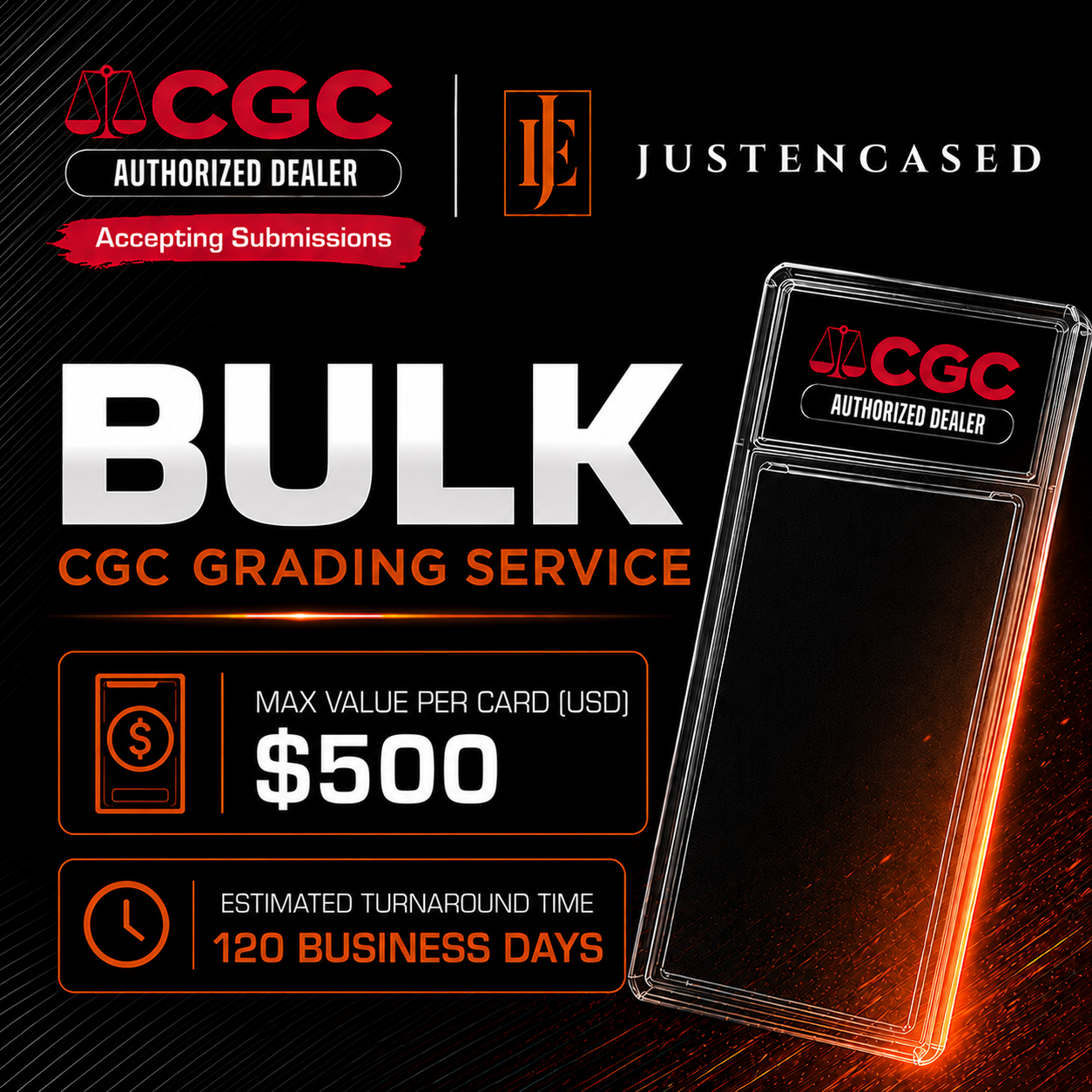 CGC Grading Slot: BULK <$500 (USD) Raw