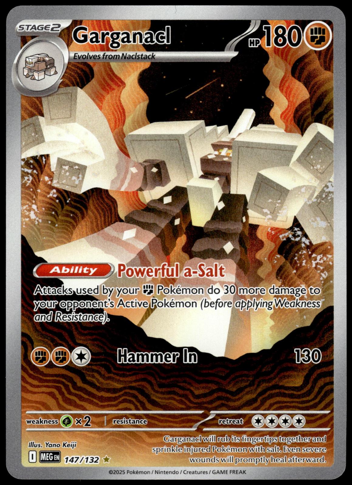 Garganacl 147/132 IR MEG Mega Evolution Pokemon [NM] (4)