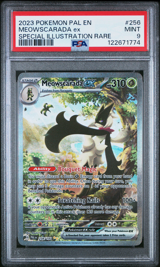 PSA 9 - Meowscarada ex 256/193 SIR SV Paldea Evolved - Pokemon