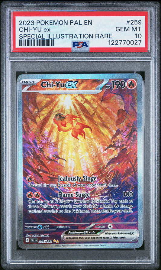 PSA 10 - Chi-Yu ex 259/193 SIR SV Paldea Evolved - Pokemon