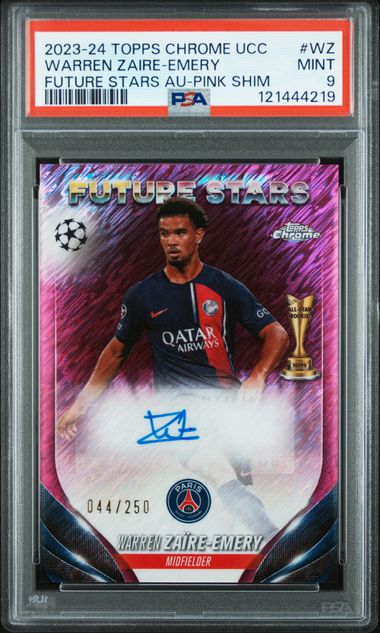 PSA 9 - Zaire-Emery 044/250 Topps Chrome Pink 23-24 - Football