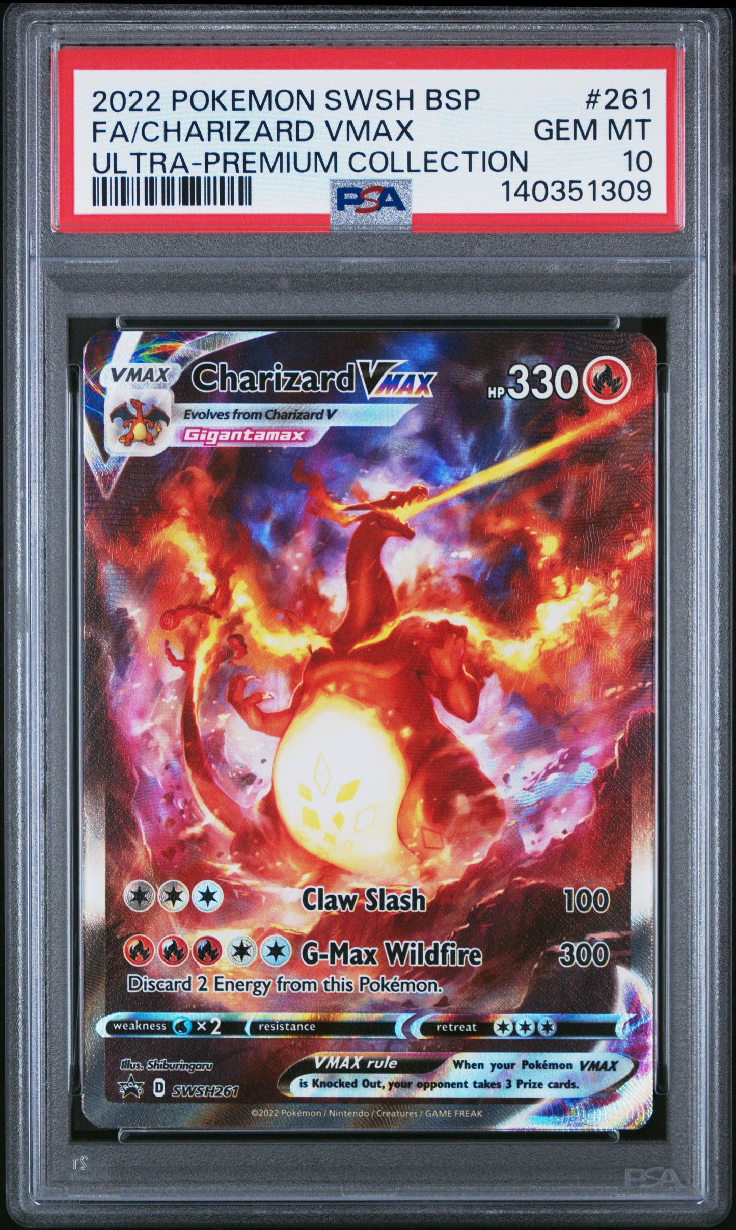 PSA 10 - Charizard VMAX SWSH261 Ultra Premium Collection Promo - Pokemon