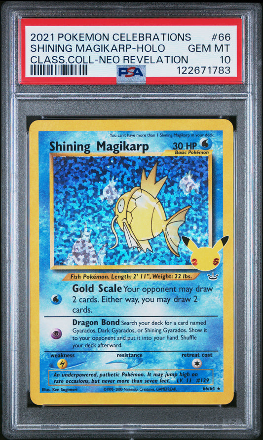 PSA 10 - Shining Magikarp 66/64 SWSH Celebrations Classic Collection - Pokemon