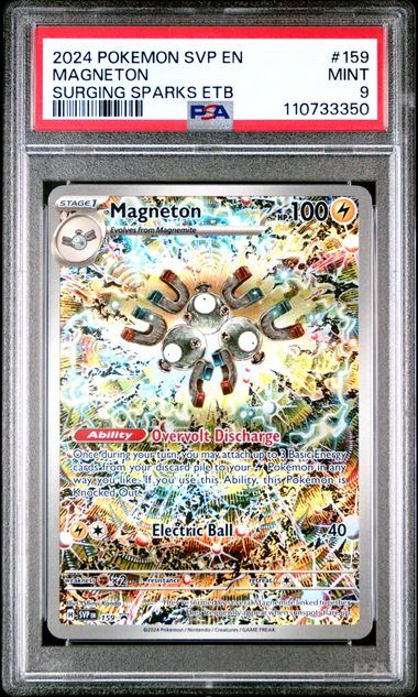 PSA 9 - Magneton 159 Surging Sparks ETB Promo - Pokemon
