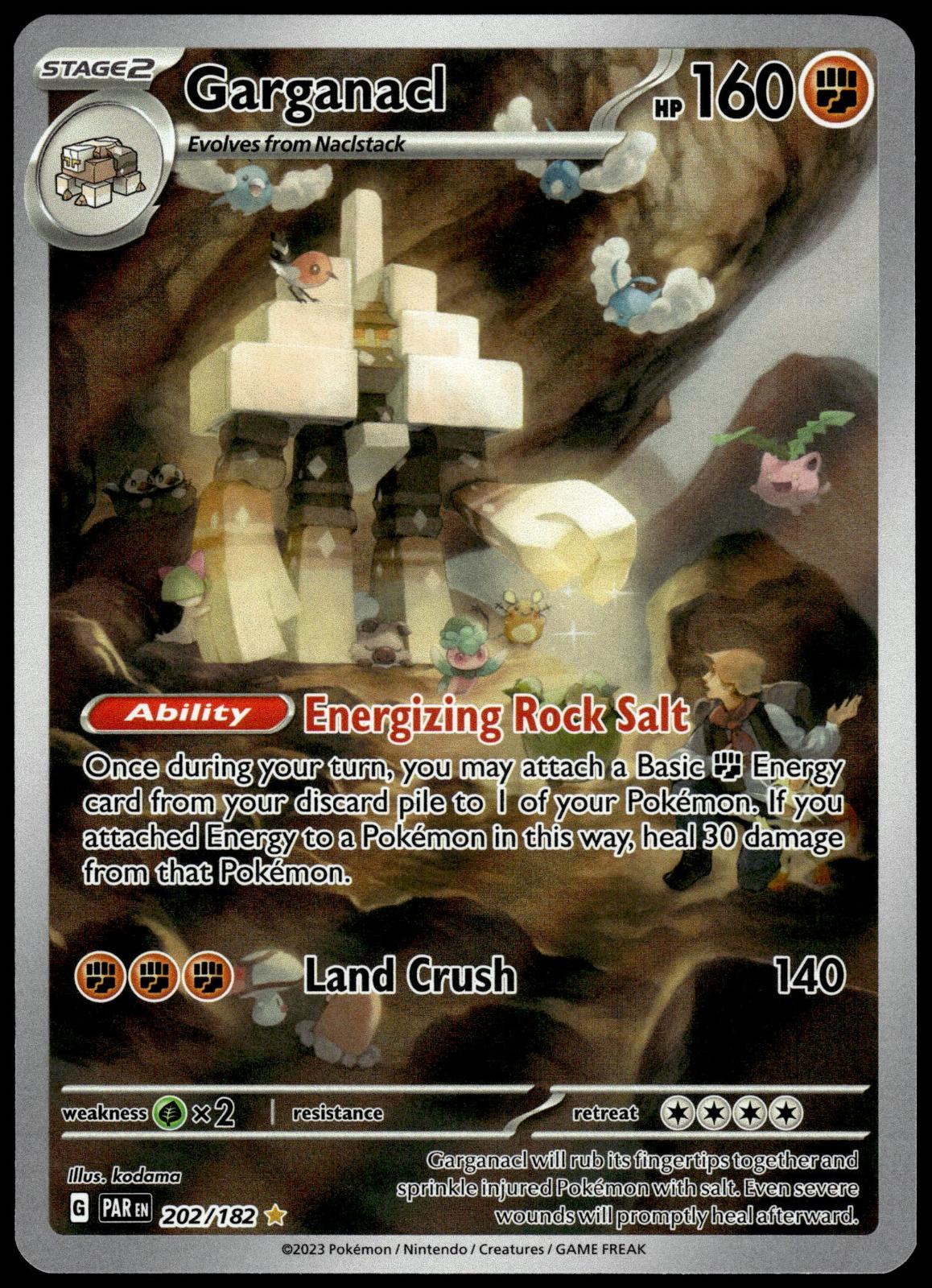 Garganacl 202/182 IR SV Paradox Rift Pokemon [NM] (1)
