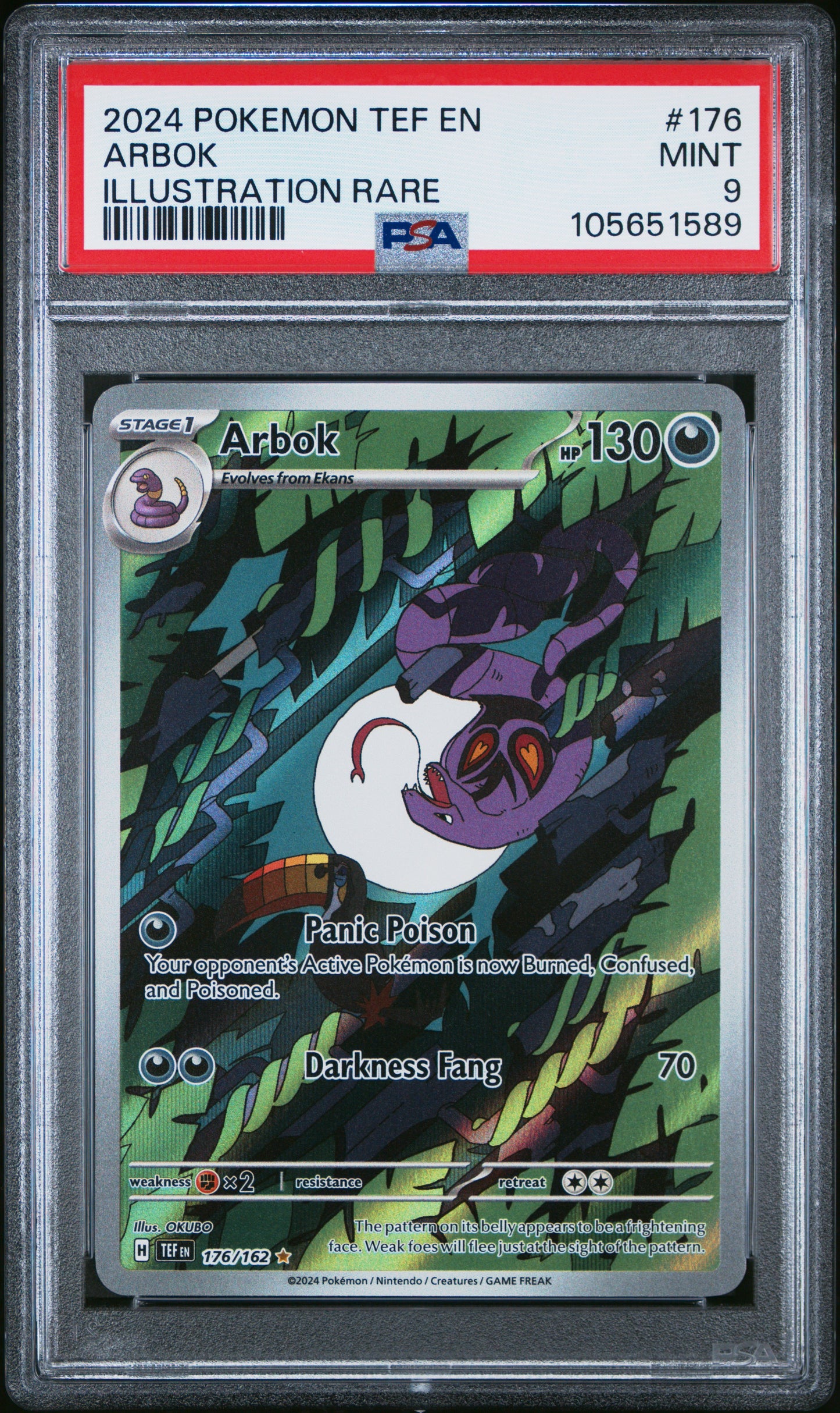 PSA 9 - Arbok 176/162 Illustration Rare SV MEW English 151 - Pokemon