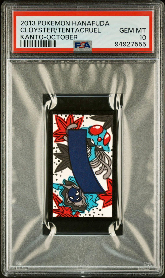 PSA 10 - Cloyster/Tentacruel 2013 Hanafuda Kanto October - Pokemon
