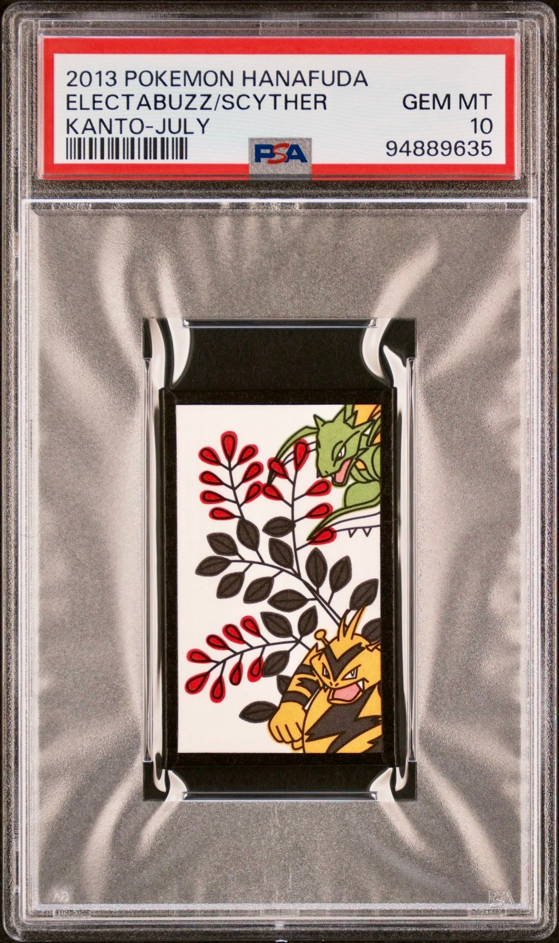 PSA 10 - Electabuzz/Scyther 2013 Hanafuda Kanto July - Pokemon