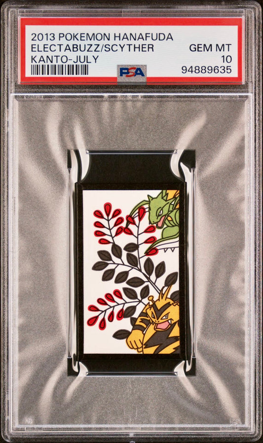 PSA 10 - Electabuzz/Scyther 2013 Hanafuda Kanto July - Pokemon