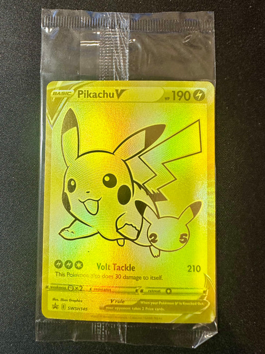 Pikachu V SWSH145 SEALED SWSH Celebrations Promo Pokemon [NM] (3)