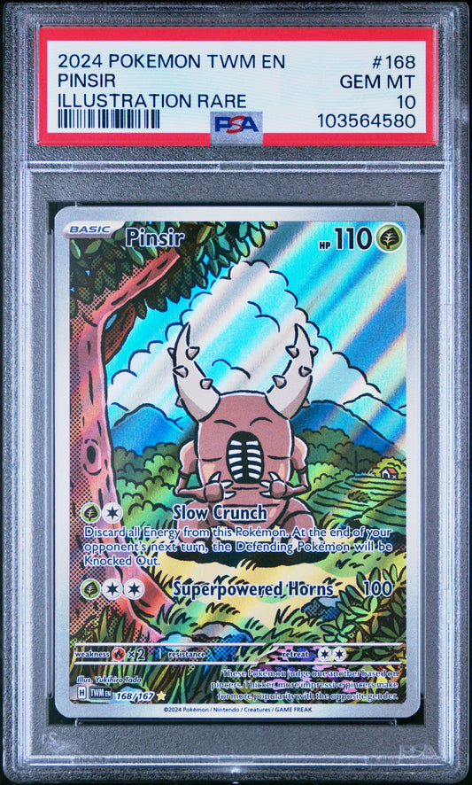 PSA 10 - Pinsir 168/167 SV Twilight Masquerade - Pokemon