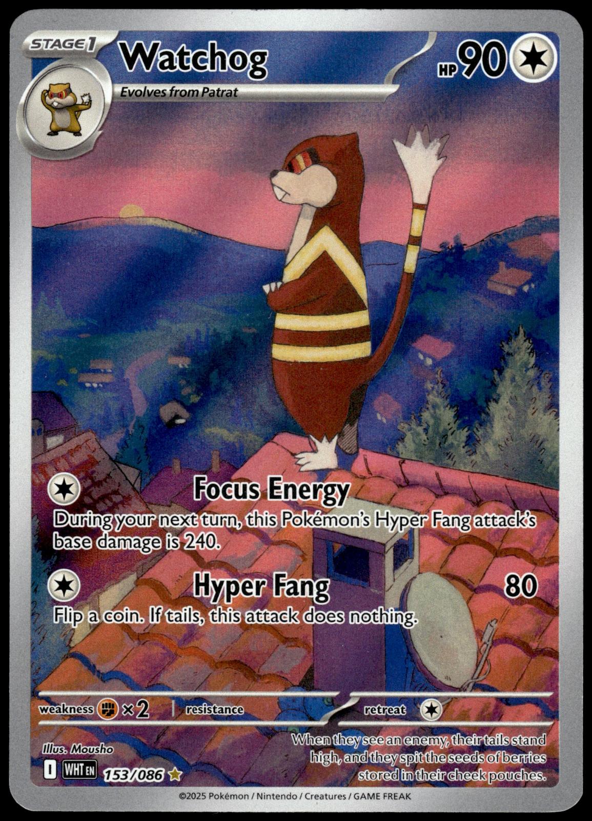 Watchog 153/086 IR SV White Flare Pokemon [NM] (1)