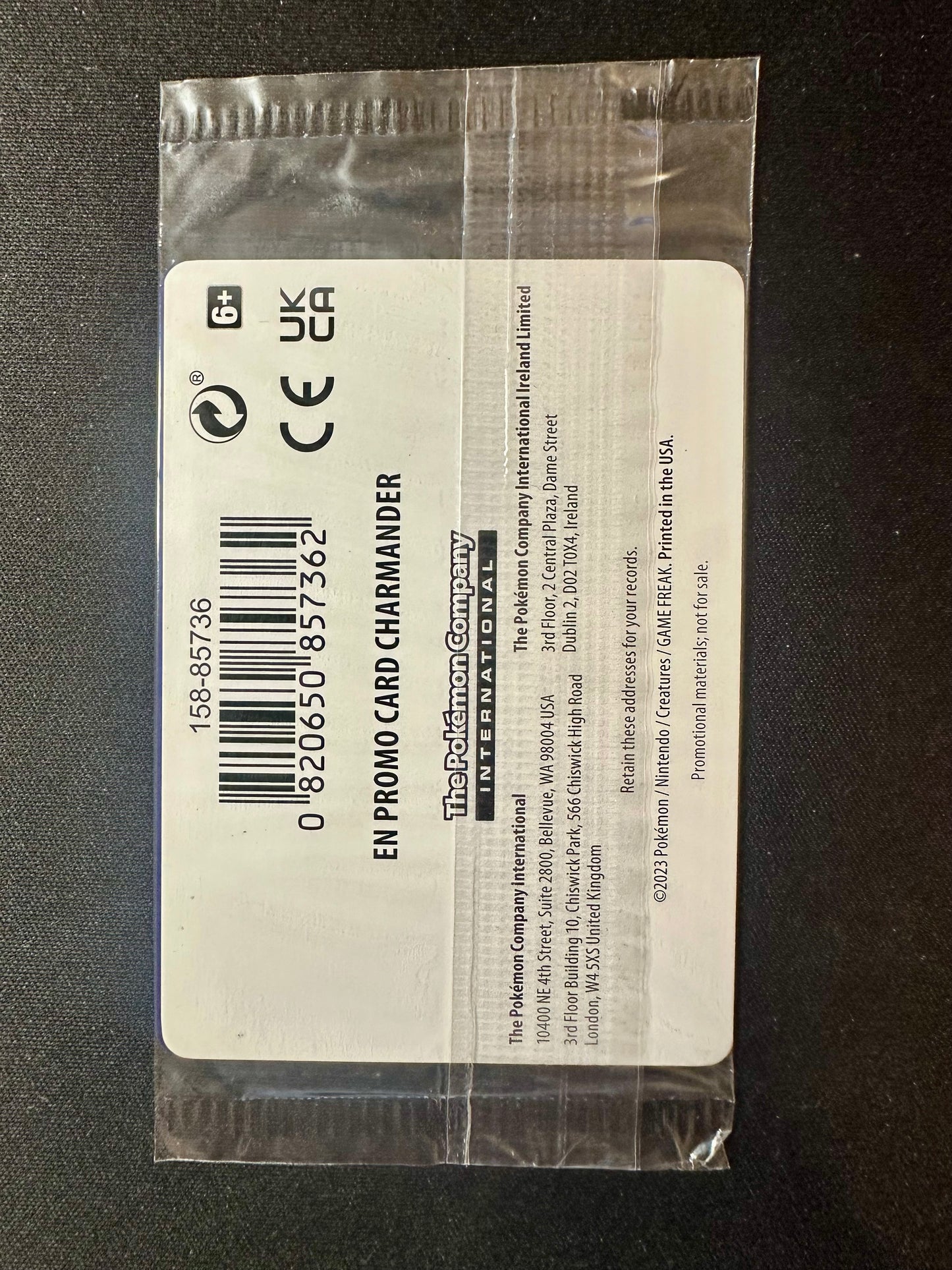 Charmander Reverse 004/165 SEALED SV 151 EB Games Exclusive Promo Pokemon [NM] (1)