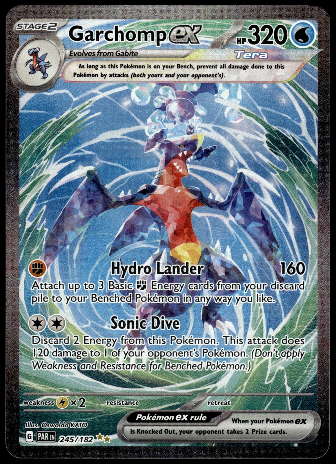 Garchomp ex 245/182 SIR SV Paradox Rift Pokemon [NM] (1)