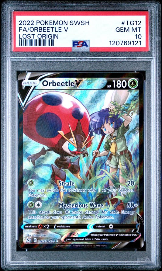 PSA 10 - Orbeetle V TG12/TG30 SWSH Lost Origin - Pokemon