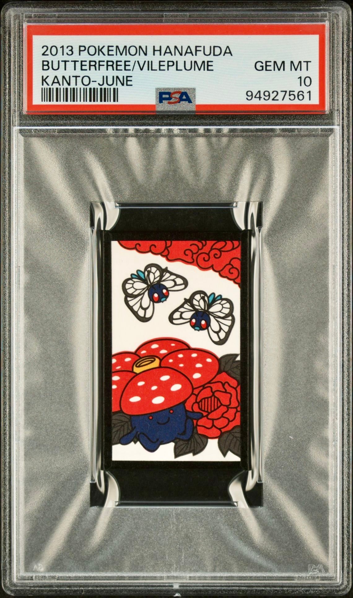 PSA 10 - Butterfree/Vileplume 2013 Hanafuda Kanto June - Pokemon
