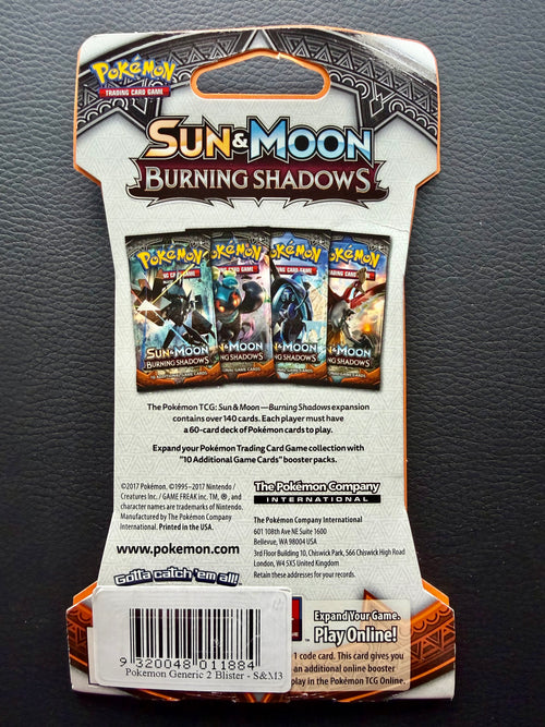 Pokemon TCG: S&M Burning Shadows Sleeved Booster (1 x Tapu Fini) [JEC] - Sealed