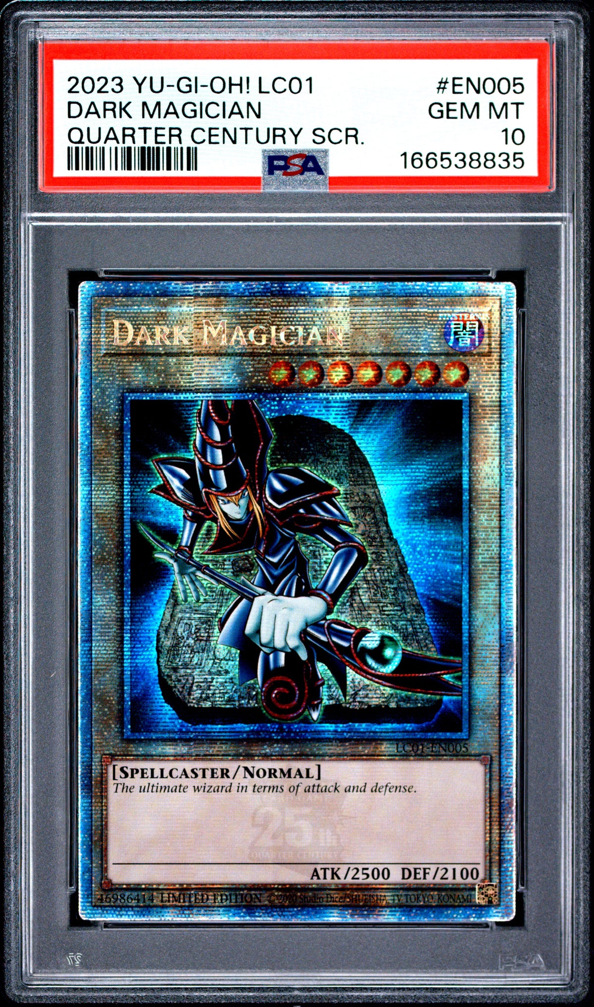 PSA 10 - Dark Magician LC01-EN005 QCR JPN 25th Anniversary x835 - Yu-Gi-Oh!