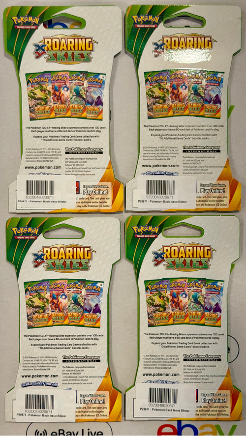 Pokemon TCG: XY Roaring Skies Sleeved Booster (1 x Art Set) [JEC] - Sealed