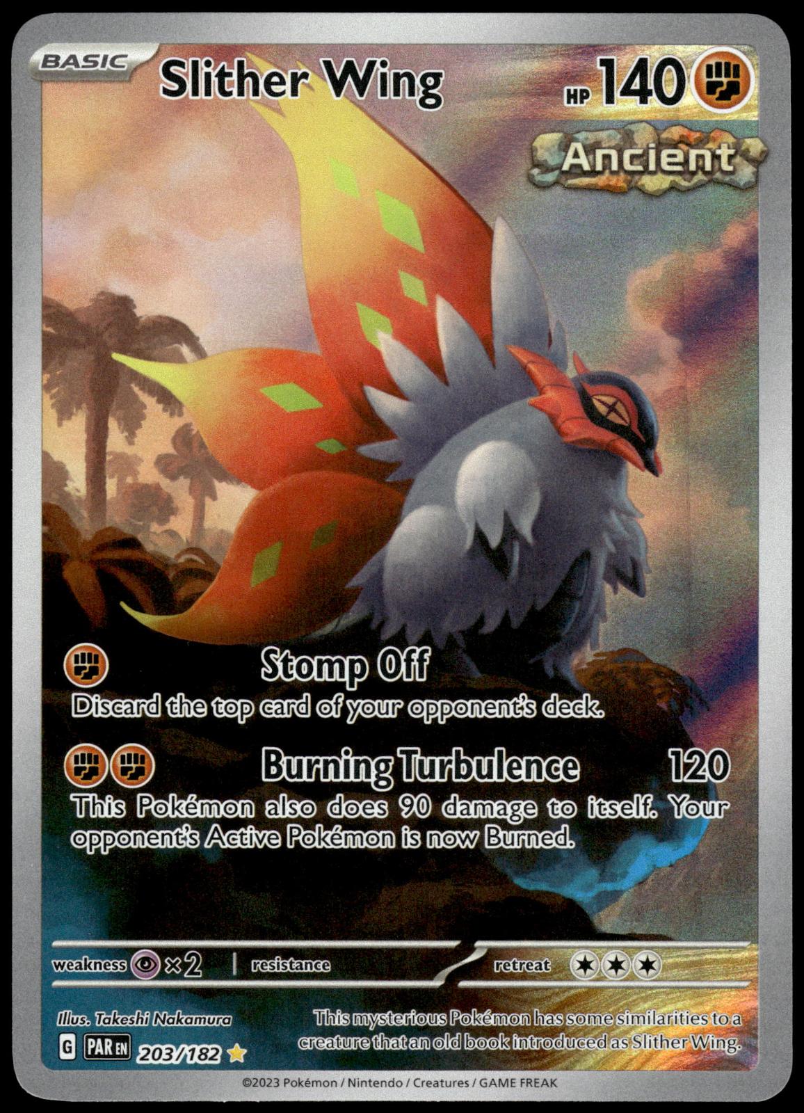 Slither Wing 203/182 IR SV Paradox Rift Pokemon [NM] (1)