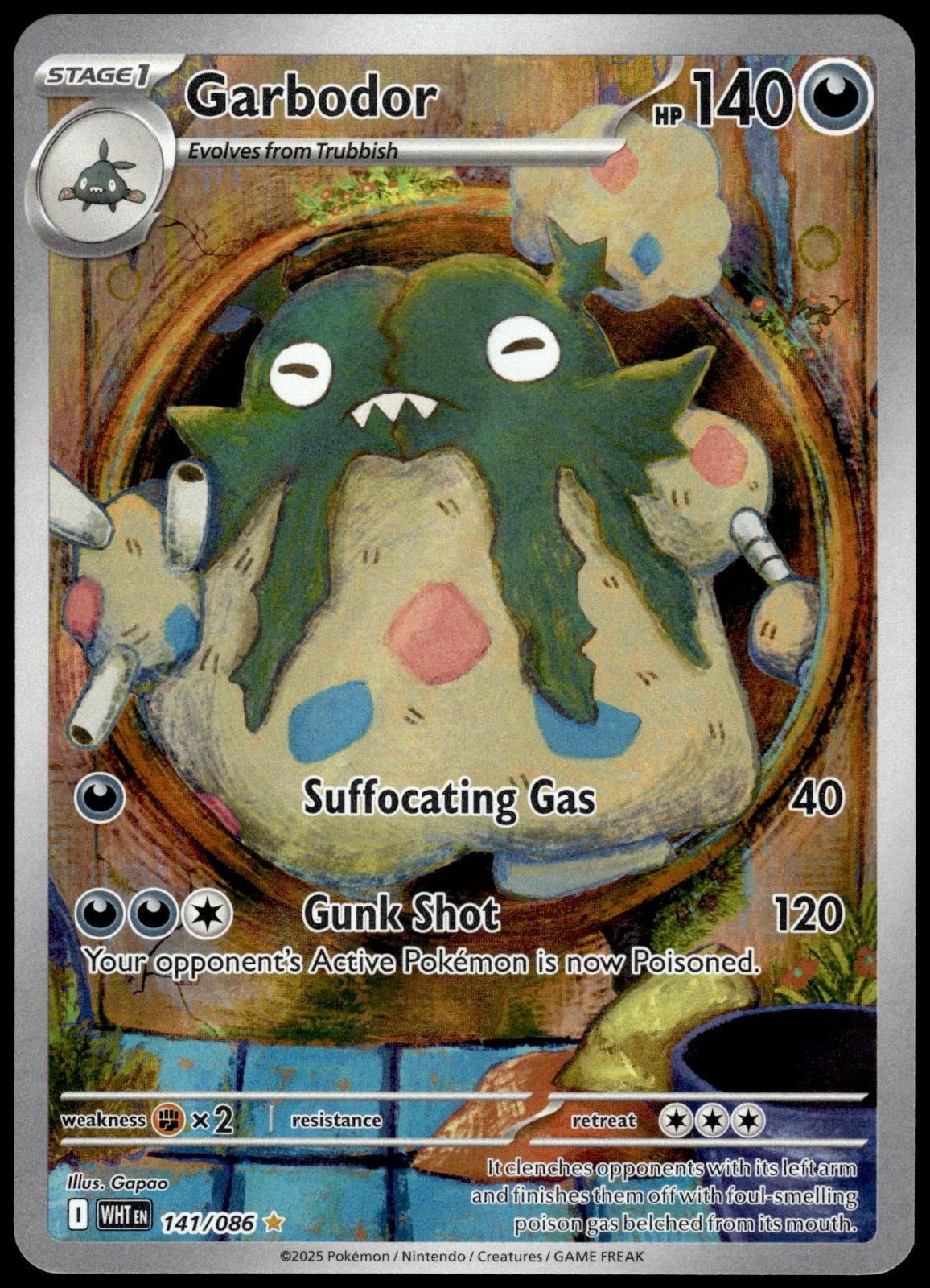 Garbodor 141/086 IR SV White Flare Pokemon [NM] (1)