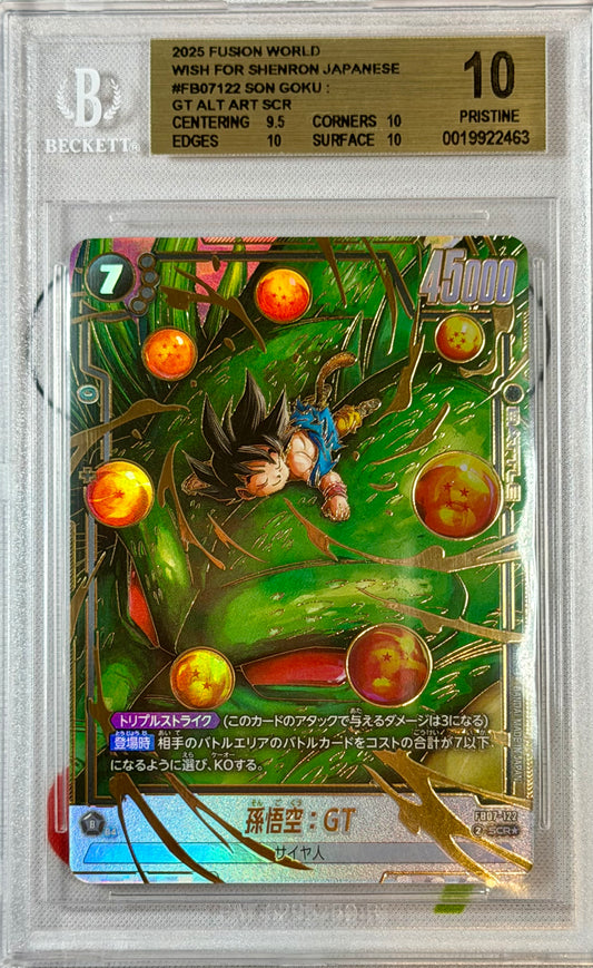 BGS 10 - Son Goku: GT FB07-122 Secret Alt Art JPN Fusion World - DBS