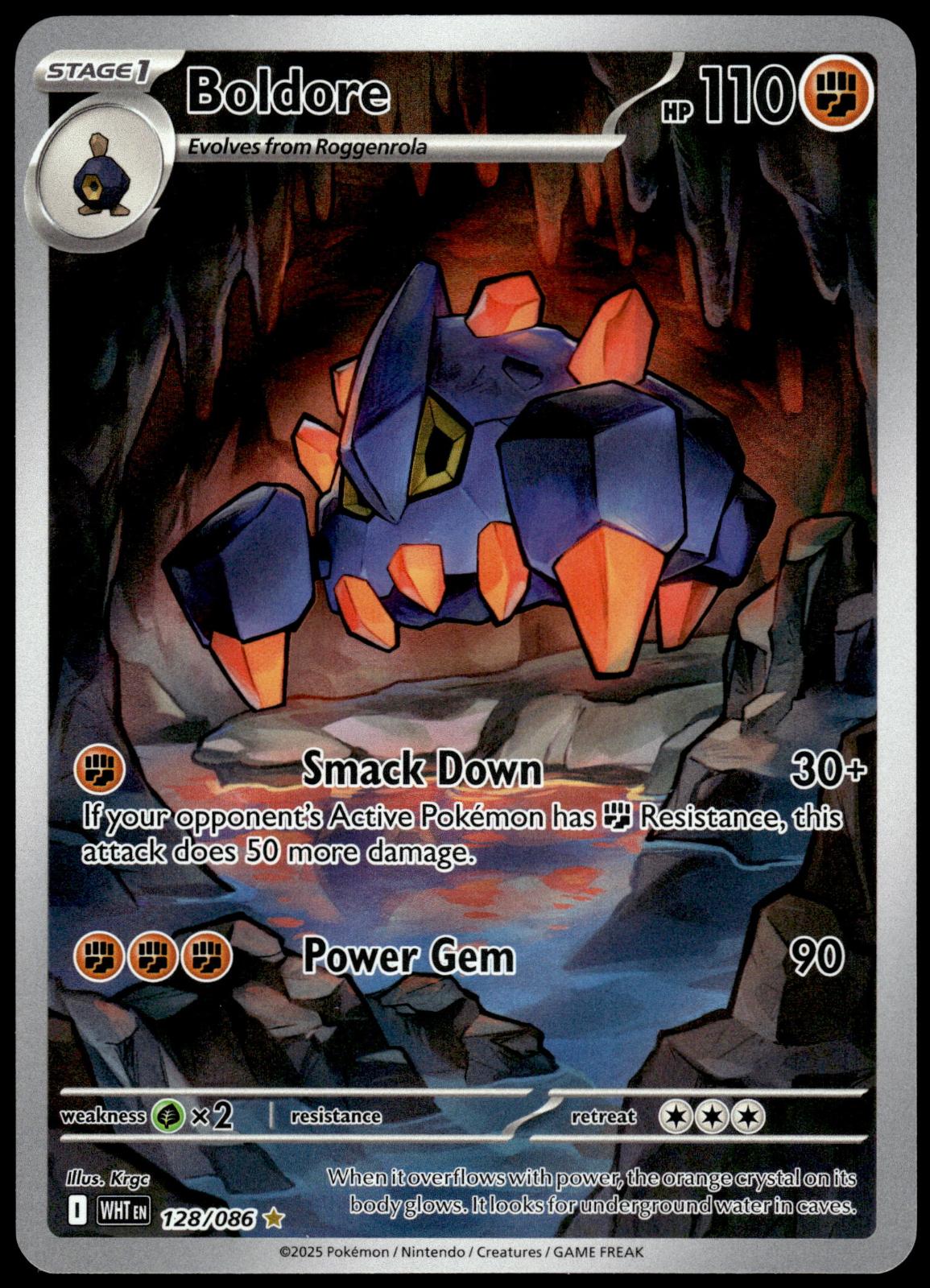 Boldore 128/086 IR SV White Flare Pokemon [NM] (1)