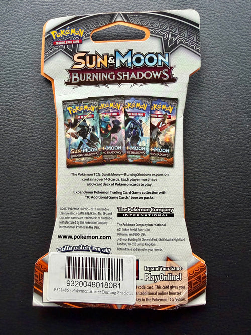 Pokemon TCG: S&M Burning Shadows Sleeved Booster (1 x Tapu Fini) [JEC] - Sealed