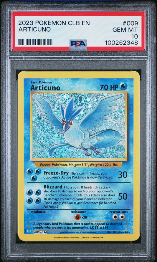 PSA 10 - Articuno Holo 009/034 CLB English Classic Collection - Pokemon