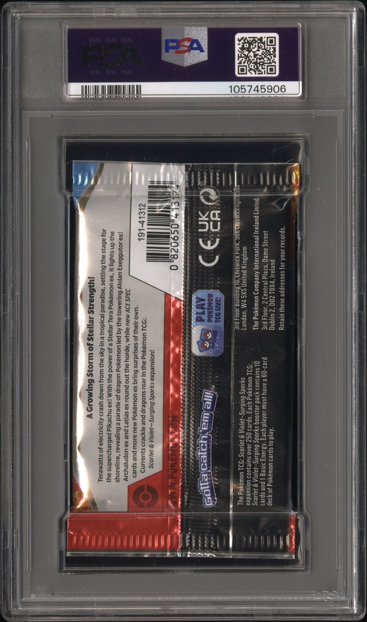 PSA 9 - Surging Sparks (Latios Latias) Foil Pack - Pokemon