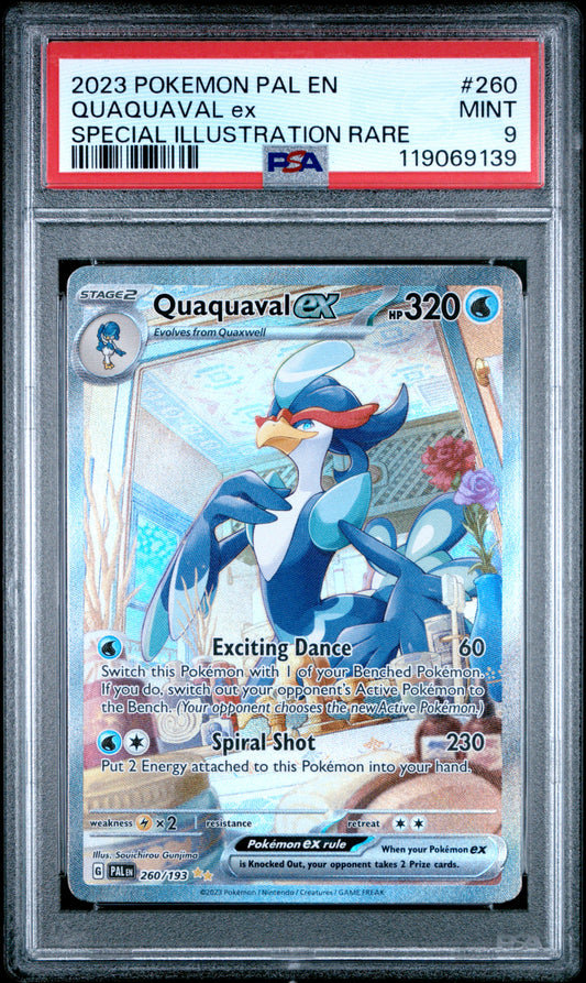 PSA 9 - Quaquaval ex 260/193 SIR SV Paldea Evolved - Pokemon