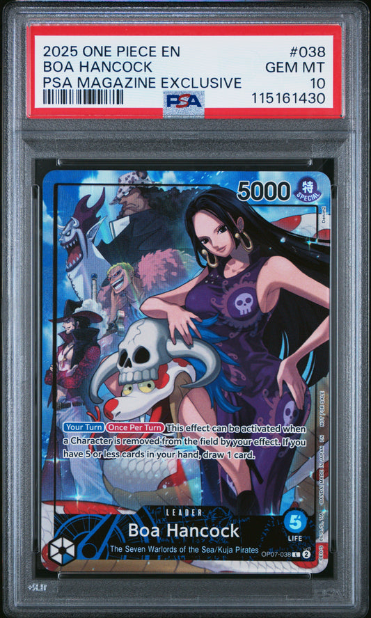 PSA 10 - Boa Hancock OP07-038 PSA Magazine Exlusive - One Piece