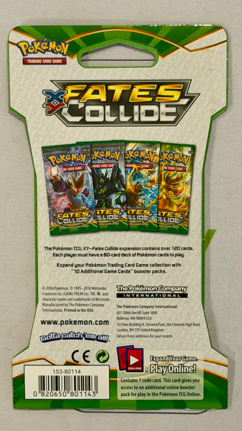 Pokemon TCG: XY Fates Collide Sleeved Booster (1 x Alakazam Art) [JEC] - Sealed