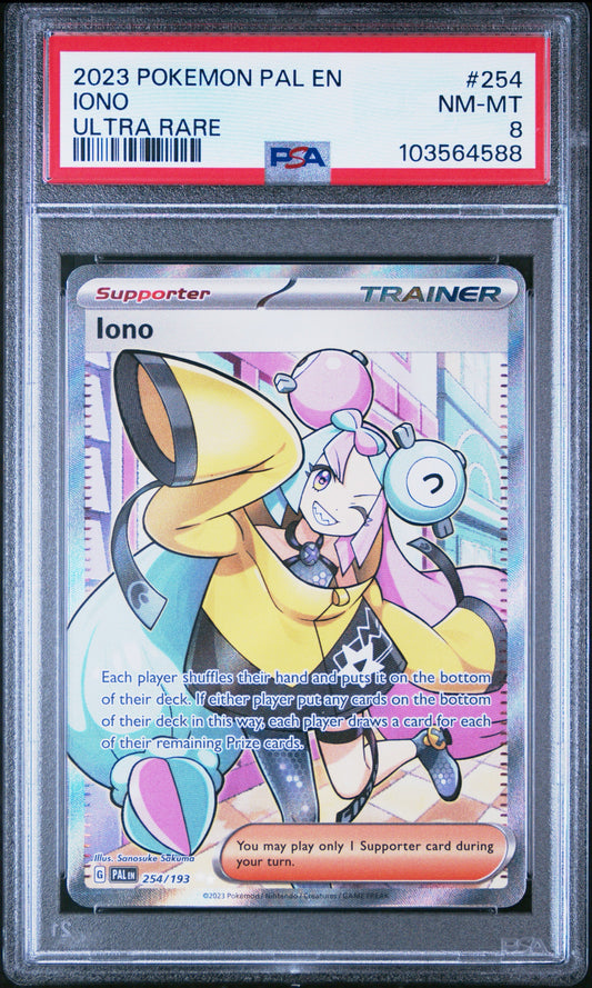 PSA 8 - Iono 254/193 SV Paldean Fates - Pokemon