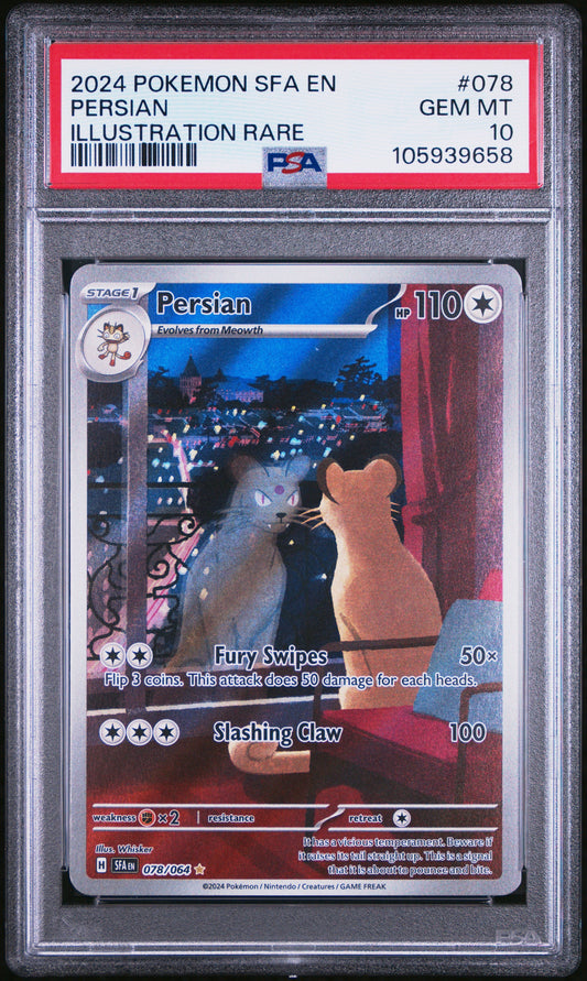 PSA 10 - Persian IR 078/064 SV Shrouded Fable - Pokemon