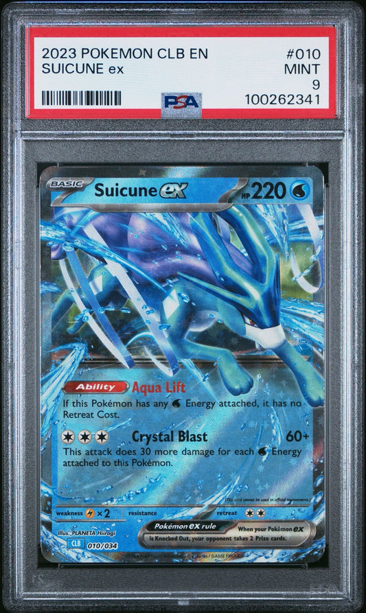 PSA 9 - Suicune ex 010/034 CLB English Classic Collection - Pokemon