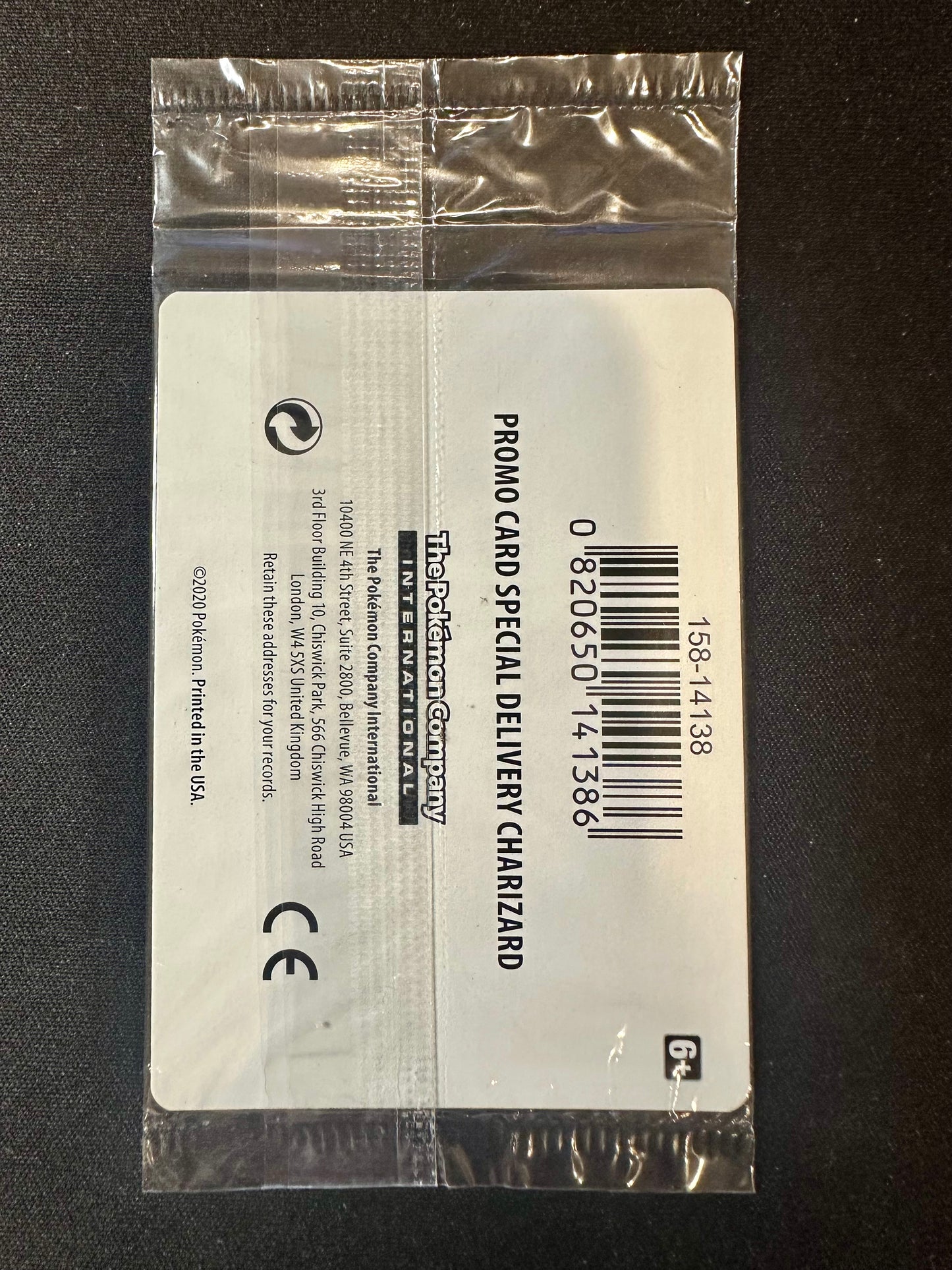 Special Delivery Charizard Holo SWSH75 SEALED UK Exclusive Promo Pokemon [NM] (1)