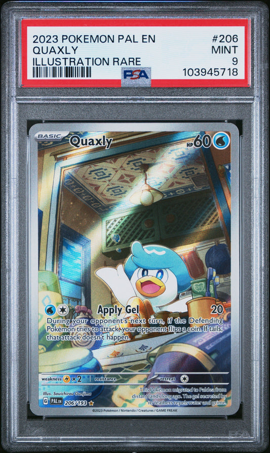 PSA 9 - Quaxly IR 206/193 SV Paldea Evolved - Pokemon