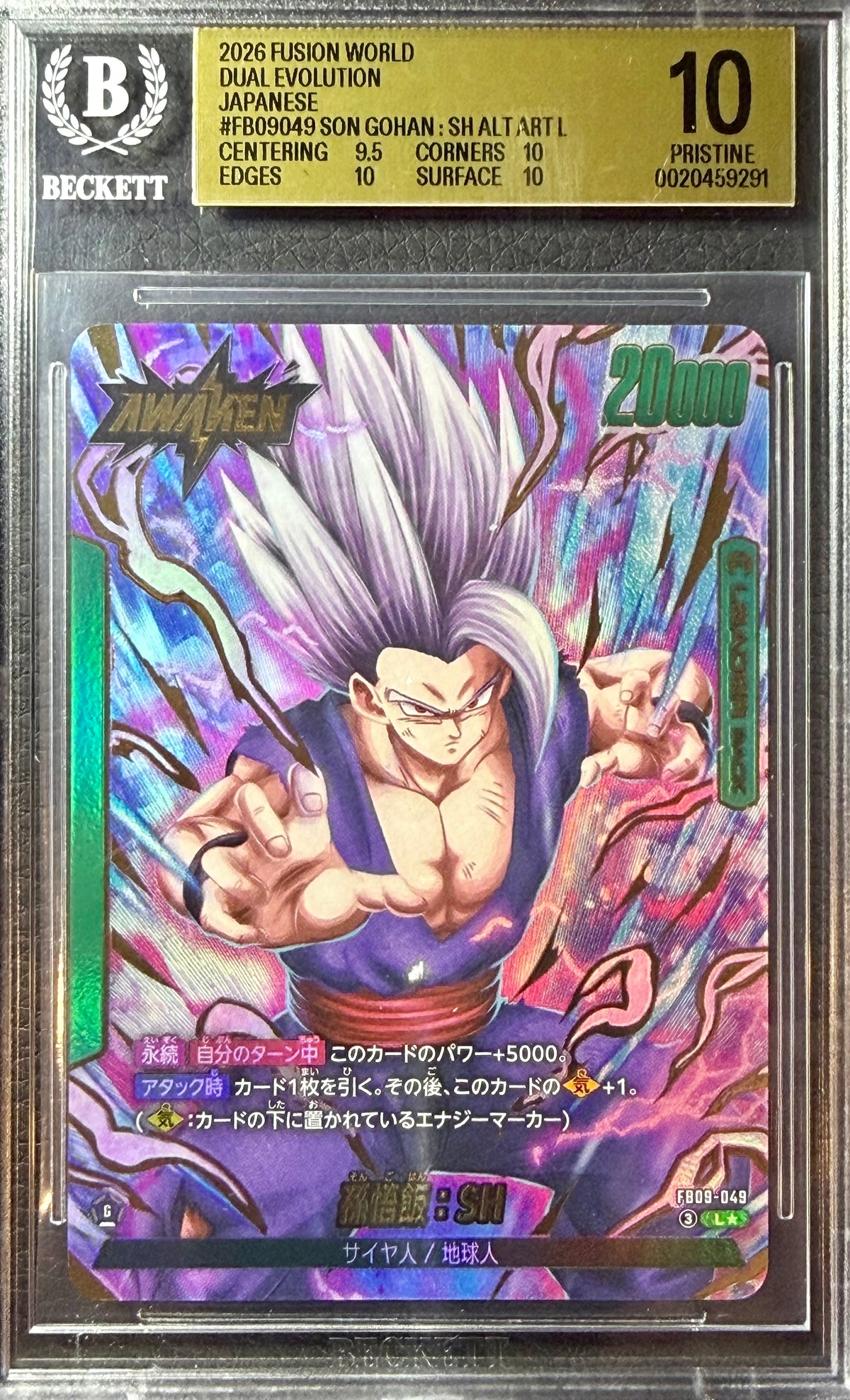 BGS 10 - Son Gohan FB09-049 Leader Alt Art JPN Fusion World x291 - DBS