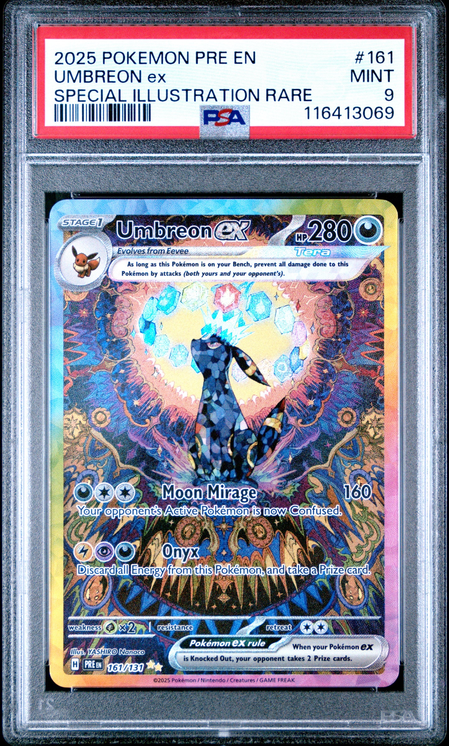 PSA 9 - Umbreon EX 161/131 SV Prismatic Evolutions - Pokemon